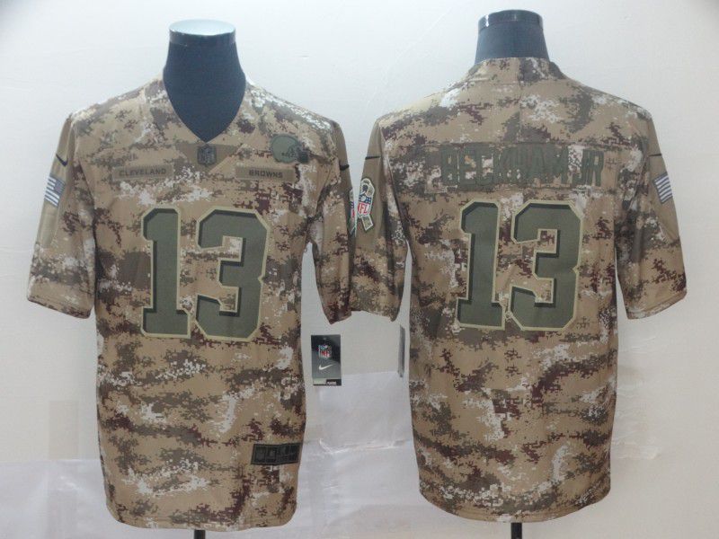 Men Cleveland Browns #13 Beckham jr Camo Nike Salute To Service Limited NFL Jerseys->ncaa teams->NCAA Jersey
